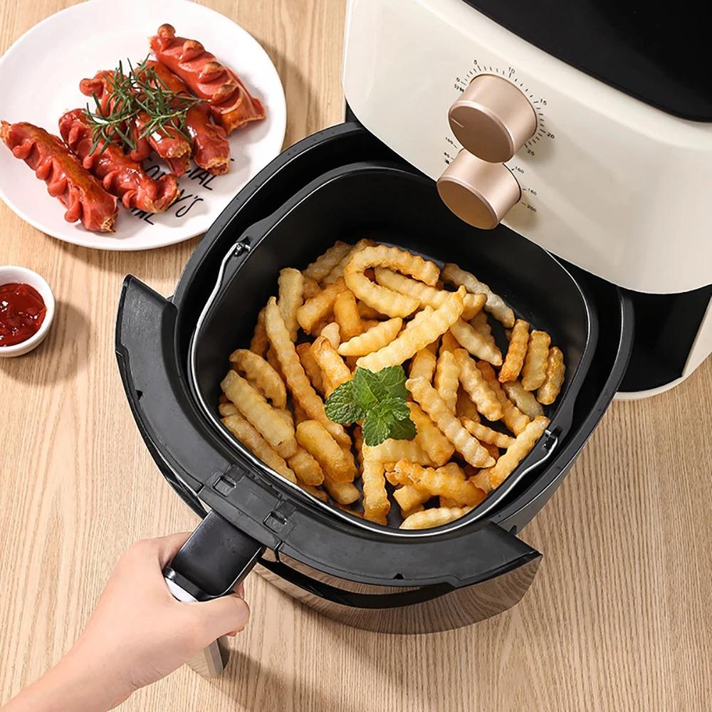 7/8 inch Airfryer Liner Koolstofstaal Bakvorm Pan Vervanging Airfryer Accessoires Pizza