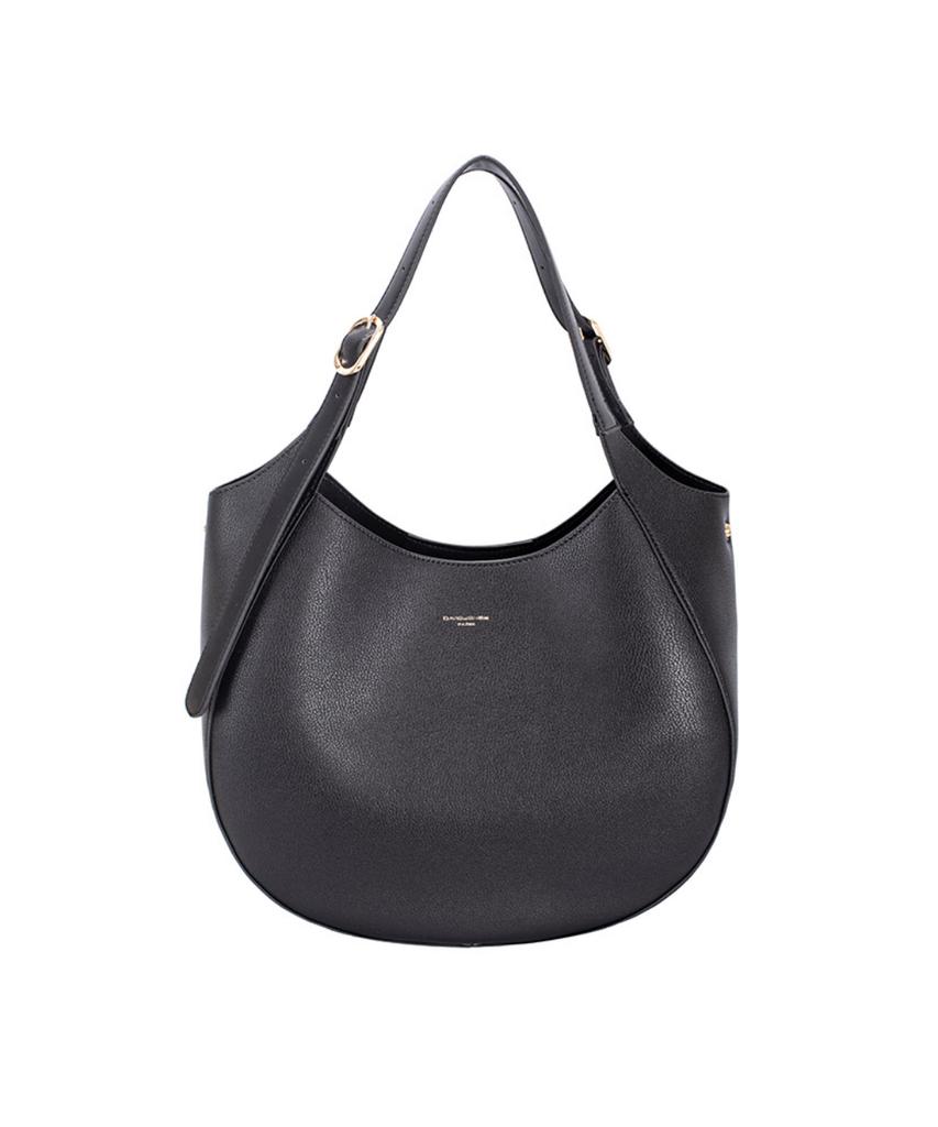 David Jones Bastille Hobo Shoulder Big Leather Bag_Warm Taupe (Cm8456)