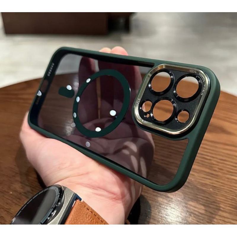 

Чехол для iPhone15 прозрачный магнитный 15Promax с мелкими отверстиями. Защитите свой телефон с помощью защитного покрытия Eagle Eye второго поколения Skin Feel. 16 Pro Max