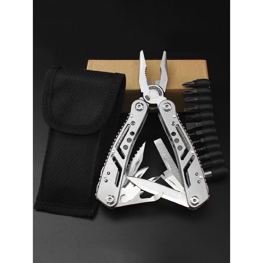 Multifunctional Pliers Portable Folding Stainless Steel Camping Pliers for Outdoor Survival
