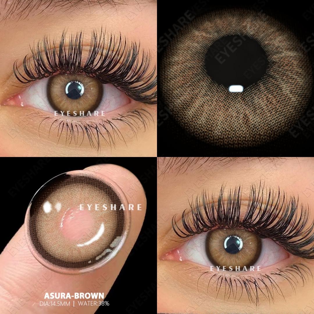 

EYESHARE 1 пара/2 шт. Натуральные цветные контактные линзы Синие контактные линзы для глаз Серые зрачки Коричневые линзы Зеленые контактные линзы Годовые цветные линзы