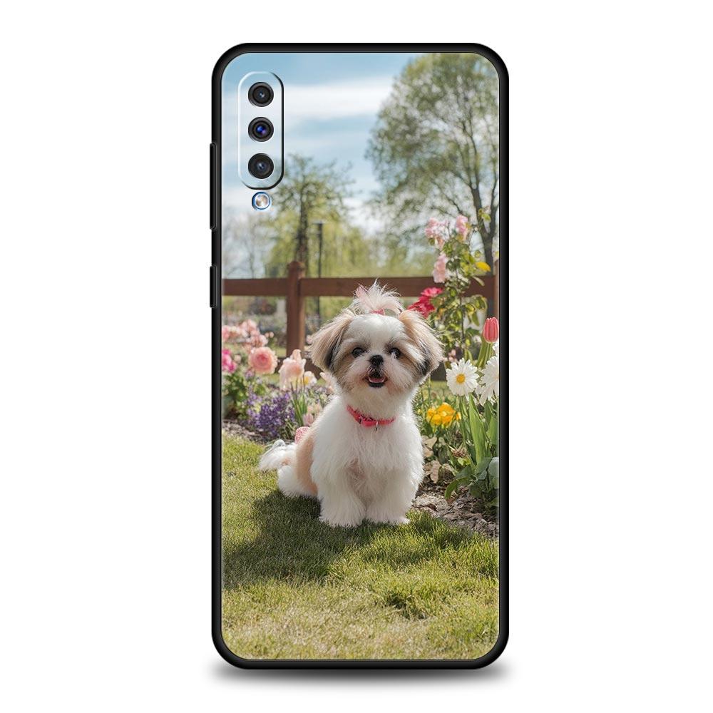 Etui Na Telefon Dla Samsung A56 A36 A26 A24 A12 A14 A16 A50 A70 A20E A22 A40 A34 A54 A42 A52 5G A04s A06 Pokrowiec Shih Tzu Urocze Zwierzę
