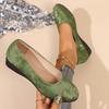 Spring new round head women's shoes large size shallow mouth bevel heel single shoes women's Doudou shoes sports and leisure shoes women