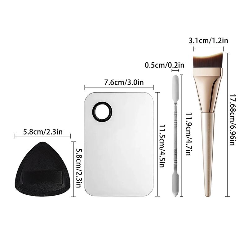 Ultra Thin Crescent Foundation Brush Set Lightweight Face Contour Brush Contour Brush Mixed Foundation Cream Tool