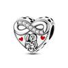 925 Silver Golden Clover Charms Bead CZ Zircon Glowing Firefly Pet Cat Puppy Pendant Fit Original Bracelet DIY Jewelry