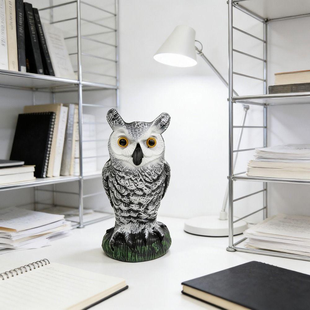 Sunscreen Owl Bird Deterrent Shaking Head Garden Decorations Flying Birds Simulation Owl Lawn