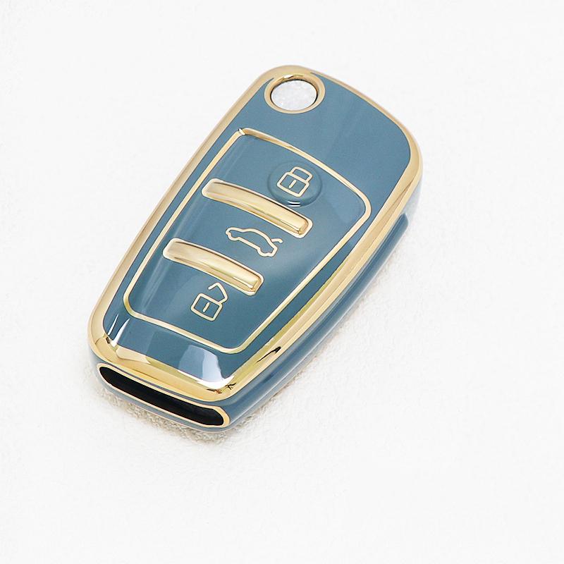 Fashion TPU For Q5 A6 S6 A7 C6 R8 A1 A3 Q3 A4 A5 B6 B7 B8 8P 8V 8L TT RS Sline Auto Keyless Protector Car Key Case Cover