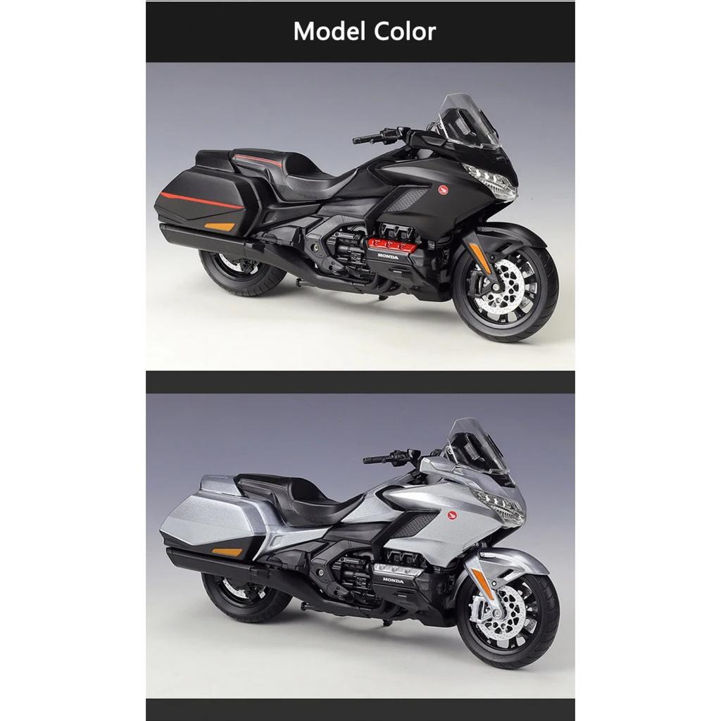 WELLY 1/12 HONDA 2020 Gold Wing Alloy Motorcycle Model Diecast Metal Toy Travel Street Motorcycle Model Collection Children Gift
