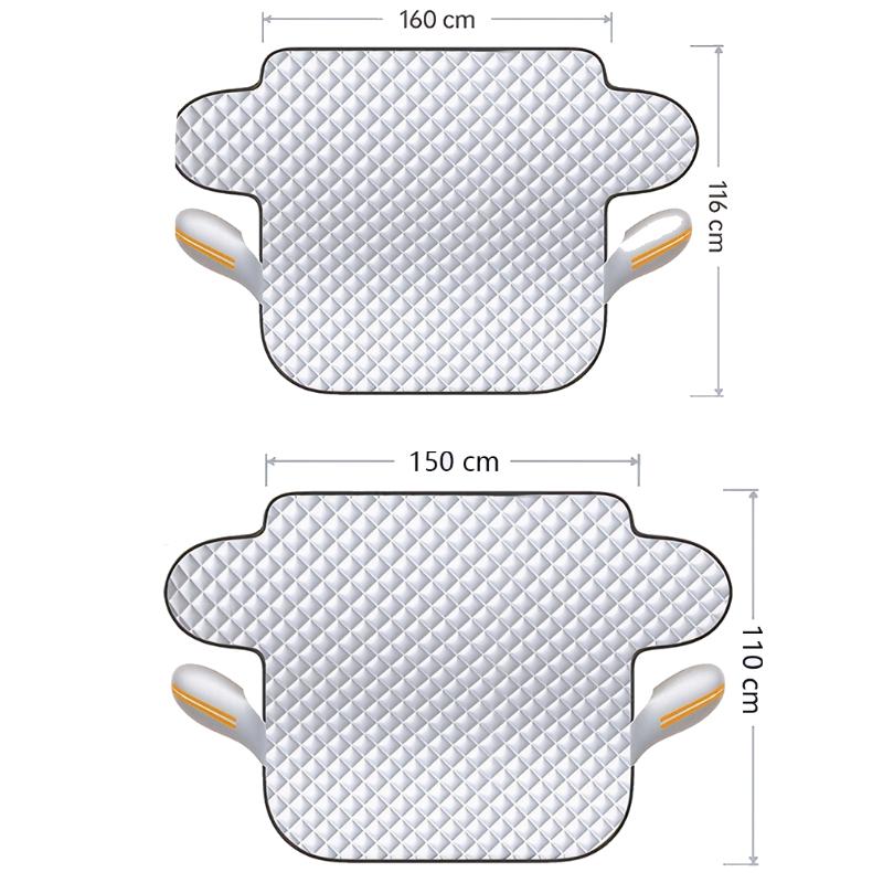 Sunshade Cover Car Windshield Snow Sun Shade Waterproof Protector Automobile Magnetic Cover Car Front Windscreen Cover Parts