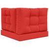 Outdoor Sofa Cushions 3 Pcs Red Polyester