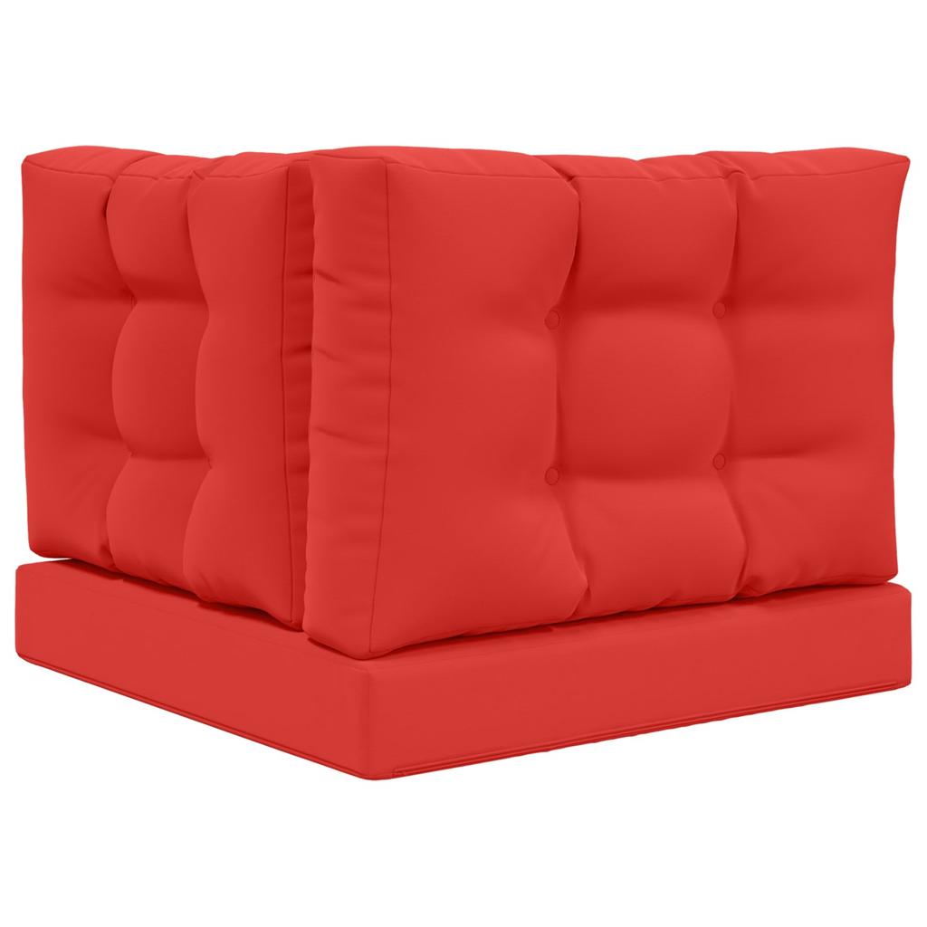 Outdoor Sofa Cushions 3 Pcs Red Polyester