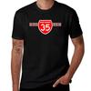 Men's Cotton Short Sleeve T-Shirt East Coast 35 Print Casual Crew Neck Tee Soft Regular Fit for