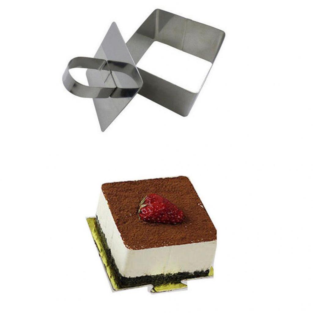 Tårtkniv i rostfritt stål Bakform Mini Fondant Mousse Form Kök DIY Verktyg