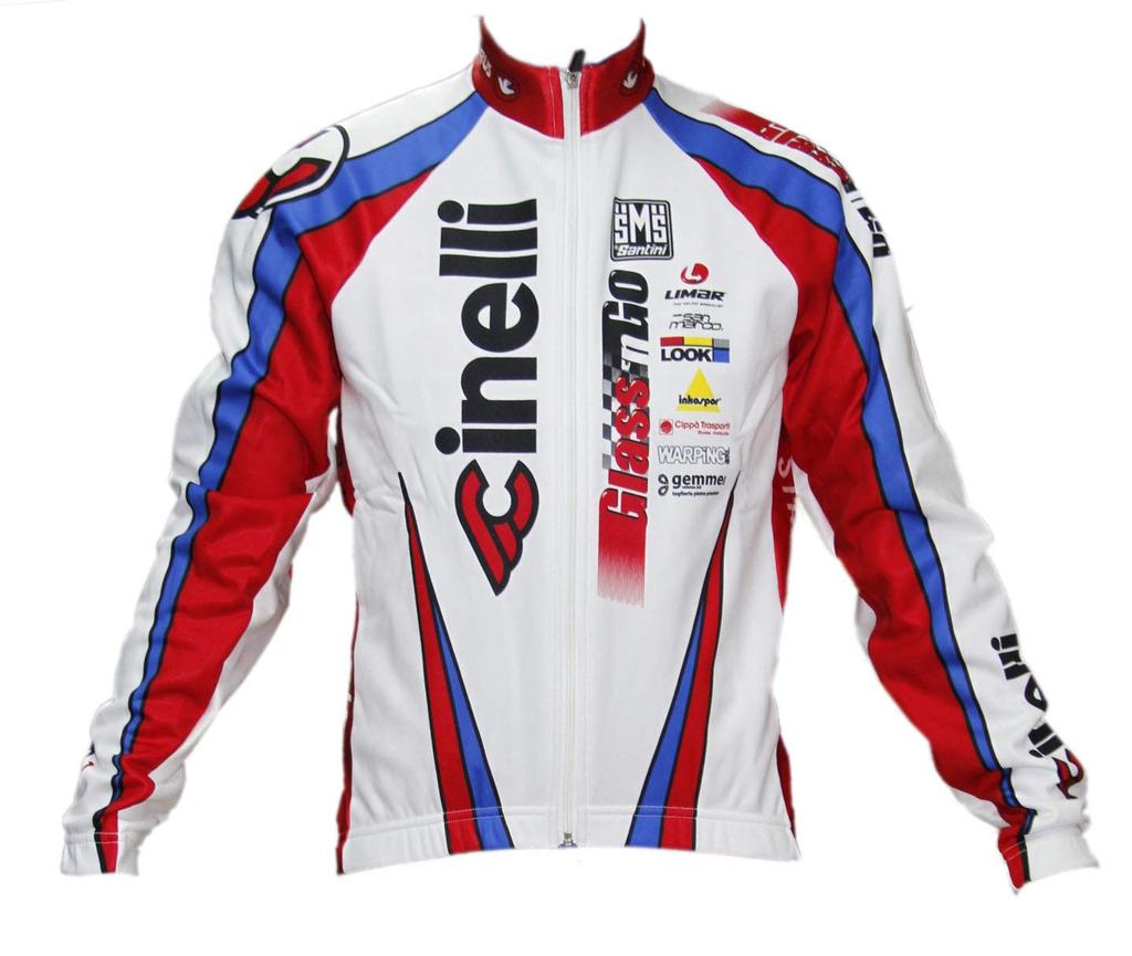 Cinelli Glassn GO Team Cycling Size for Road Bikes and MTB Jacket, M, 605047200032,