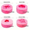 4 Stück Blume Silikonformen, 3D Kuchenform Rose Gänseblümchen Fondantformen Sonnenblume Bastelformen für Schokoladenkuchen Dekoration, Süßigkeiten, Seifenherstellung