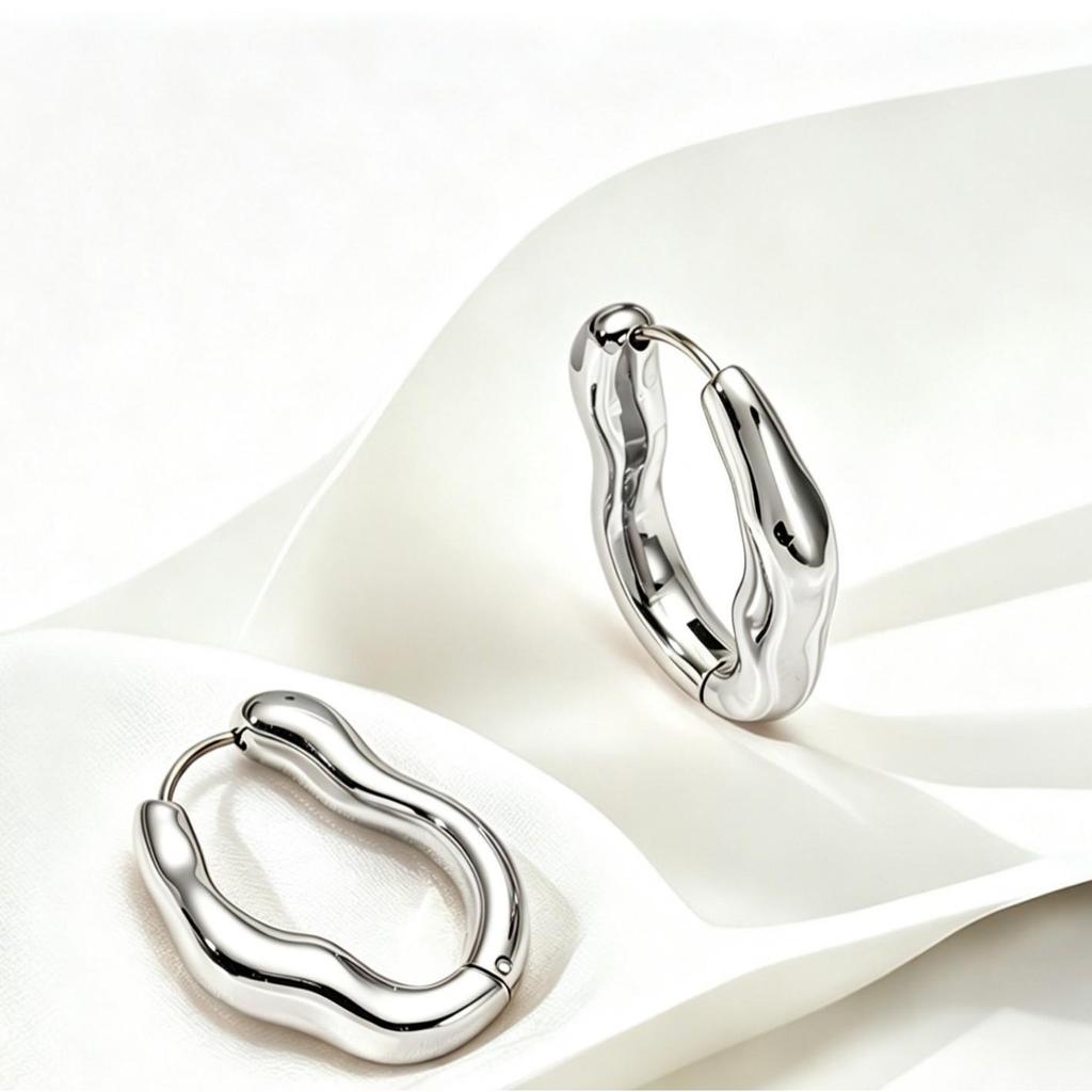 Women's Trendy Irregular Geometric Ear Cuffs - Elegant Personality Design, Simple Temperament, and Cold Style Earrings