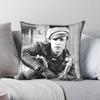 Marlon Brando Bw Vintage Square Pillowcase Polyester Linen Velvet Pattern Zip Decorative Car Cushion Case 45x45