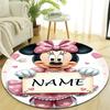 Personalized M-Minnie Round Chair Office Rug - Perfect for Mat, Office Chair & More - Ideal Gift for Birthdays and Holidays