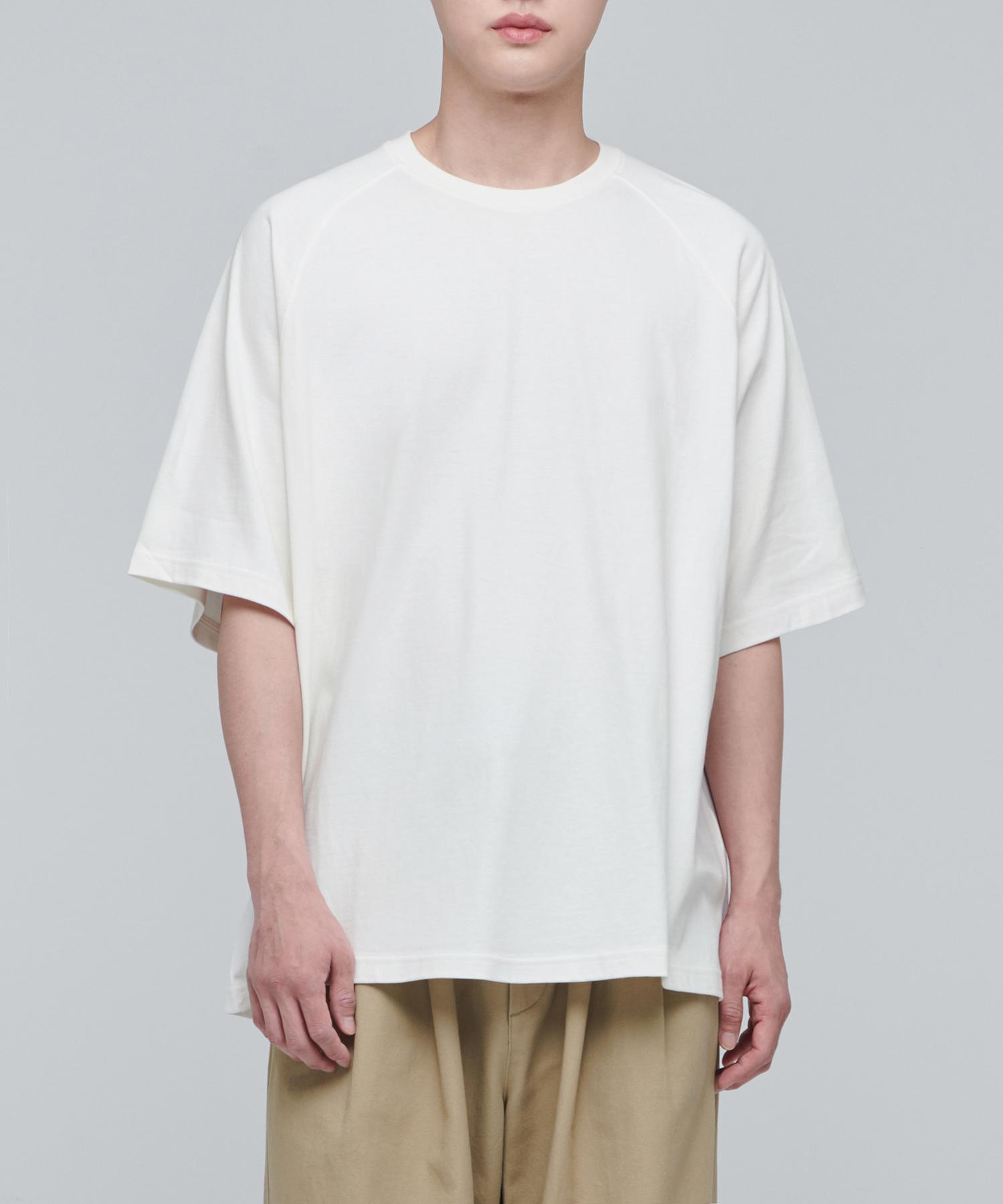 Musinsa Standard Сверхсвободная футболка-реглан [Кремовая] Cream/M