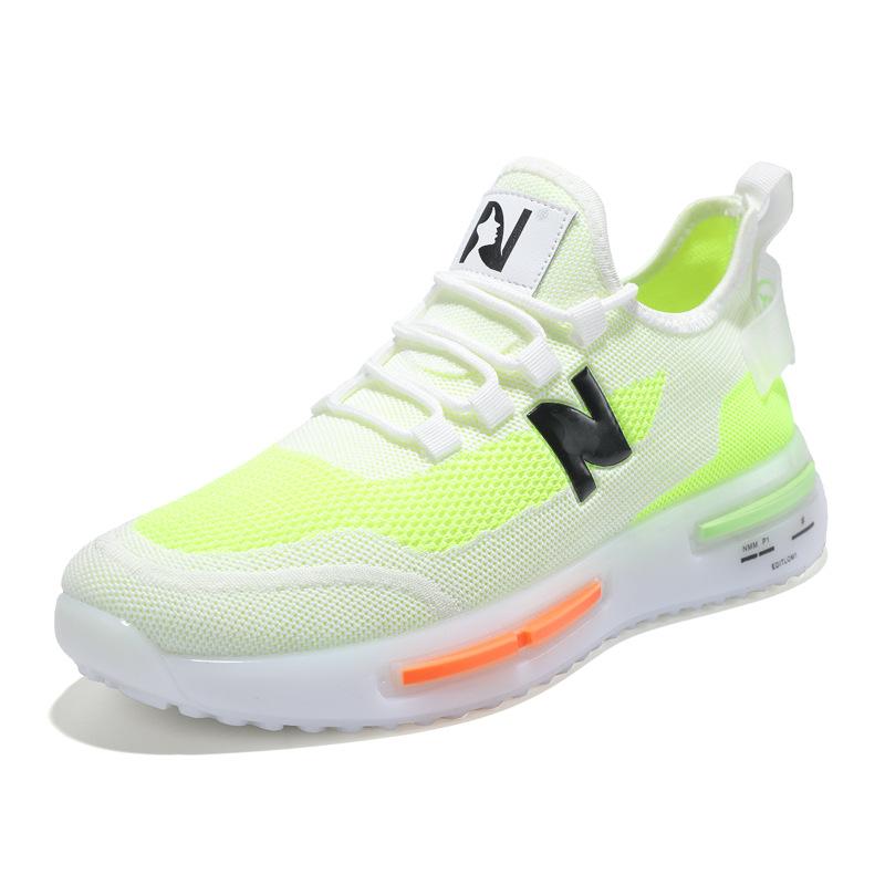 

Мужская обувь 2025 года, новые дышащие сетчатые кроссовки, спортивная обувь, повседневная обувь, мужская модная сетчатая обувь для путешествий Tide, удобные кроссовки для бега 45 зелёный