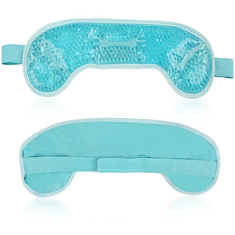 Hot/Cold Gel Bead Migraine Wrap Ice Pack with Gel Bead Soft Plush Backing Ice Wrap for Headaches Stress Relief SPA Massager