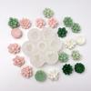Seven-hole Flower-shaped Succulent Three-dimensional Aromatherapy Gypsum Candle Handmade Silicone Mold