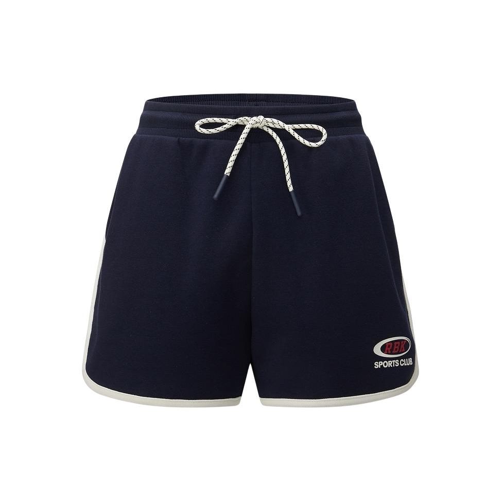 

Reebok Color Block Knit Casual Shorts Women shorts Navy-Blue 24SRC606WGN2 S