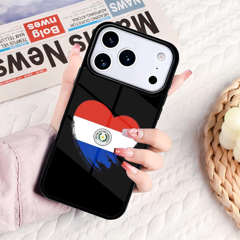 Paraguay Flag Phone Case For IPhone 17 16e 15 14 13 12 11 Pro Max Air Mini Soft Protective Cover
