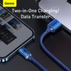Cable Baseus  Baseus Crystal Shine Series Cable USB Cable for Fast Charging and Data Transfer USB Type A - Lightning 2.4A 1.2m Blue (CAJY000003)
