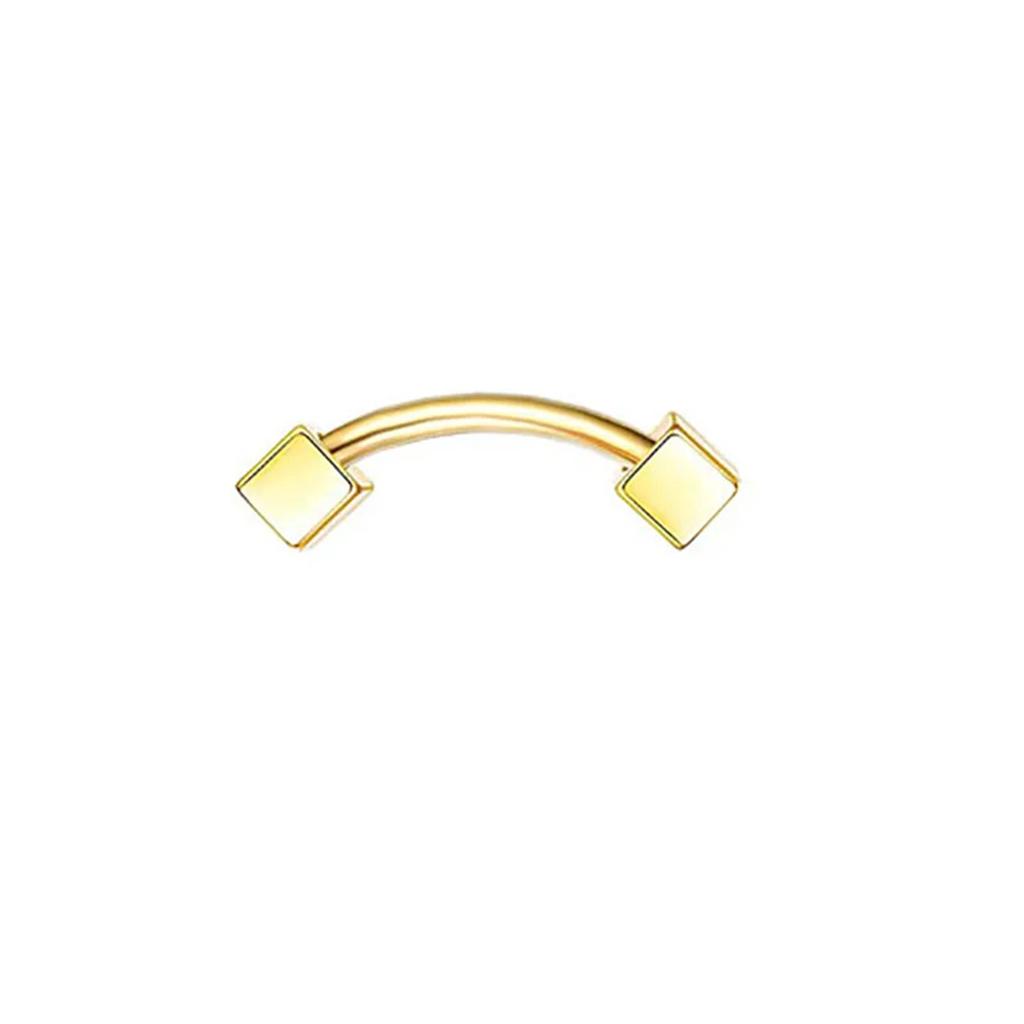 1Pc 16G Curved Barbell Piercing Jewelry for Eyebrow Lip Daith Tragus Helix Rook Cartilage Earring