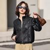 Women's High-End PU Leather Jacket - Spring/Autumn 2025, Versatile Casual Top, Small Size (ZH1178)