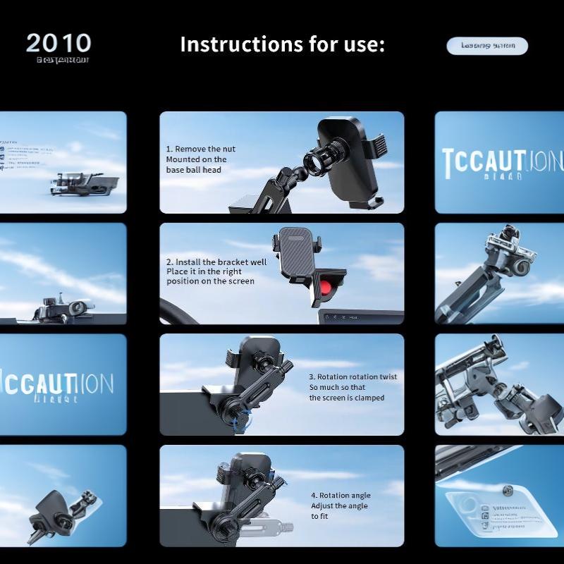 Gravity Phone Mount For New Energy Vehicle Touchscreens – Stable And Anti-Shake