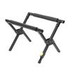 Folding Cooler Stand Frame Aluminum Alloy Adjustable Foldable Portable Outdoor Camping Ice Box Stand Holder Black