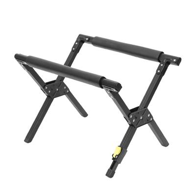 Support Pliant pour Glacière Cadre Alliage d'Aluminium Réglable Pliable Portable Extérieur Camping Support Porte-Glacière Noir