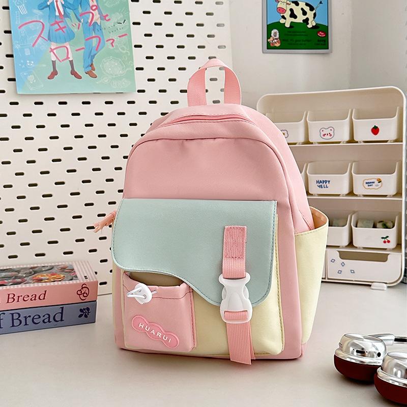 Schoolbag candy color small bag female cute Japanese soft girl student Internet celebrity large capacity sweet Mori girl backpack