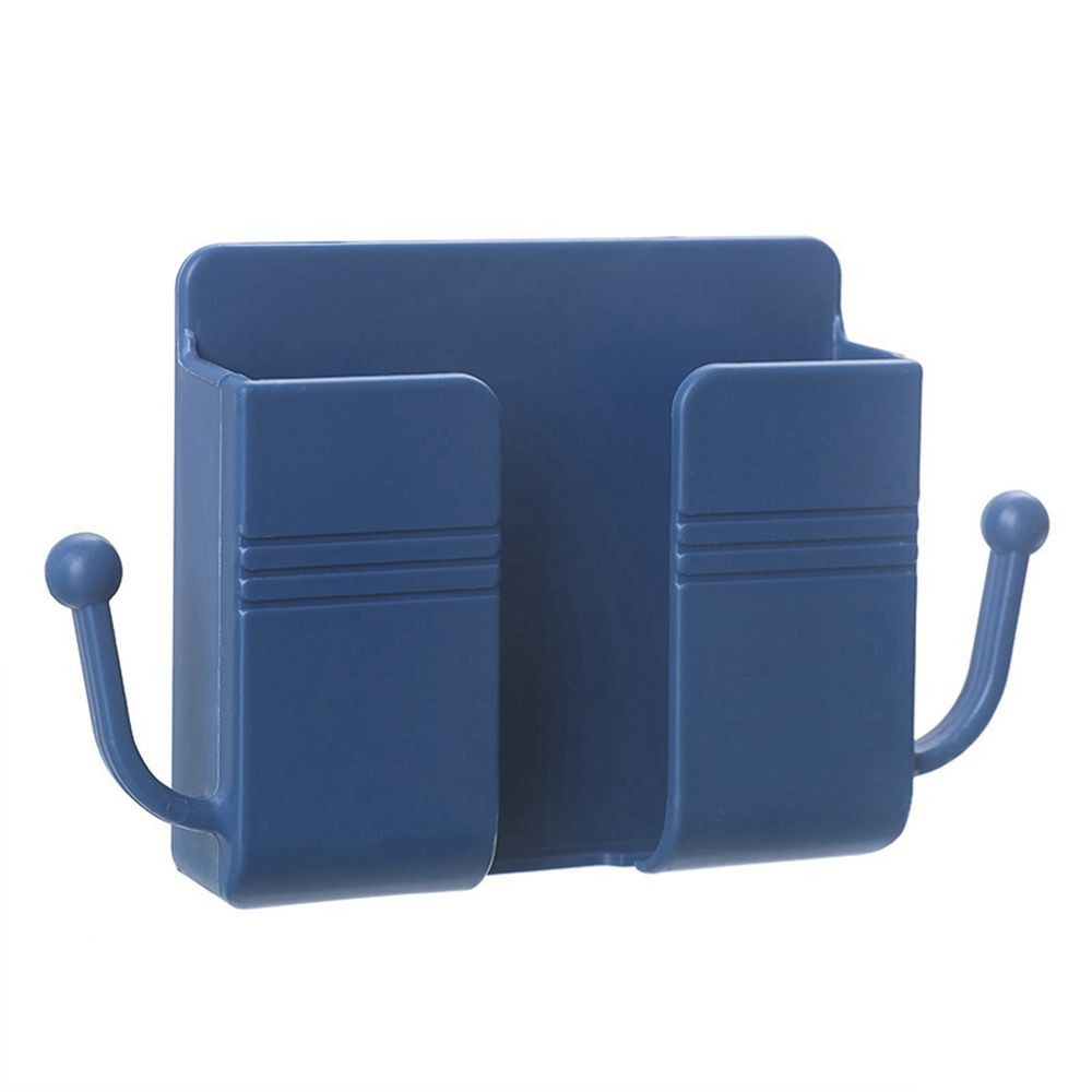 Brackets Wall Mounted Organizer Storage  Case Remote Control Holder Storage Box Phone Plug Stand