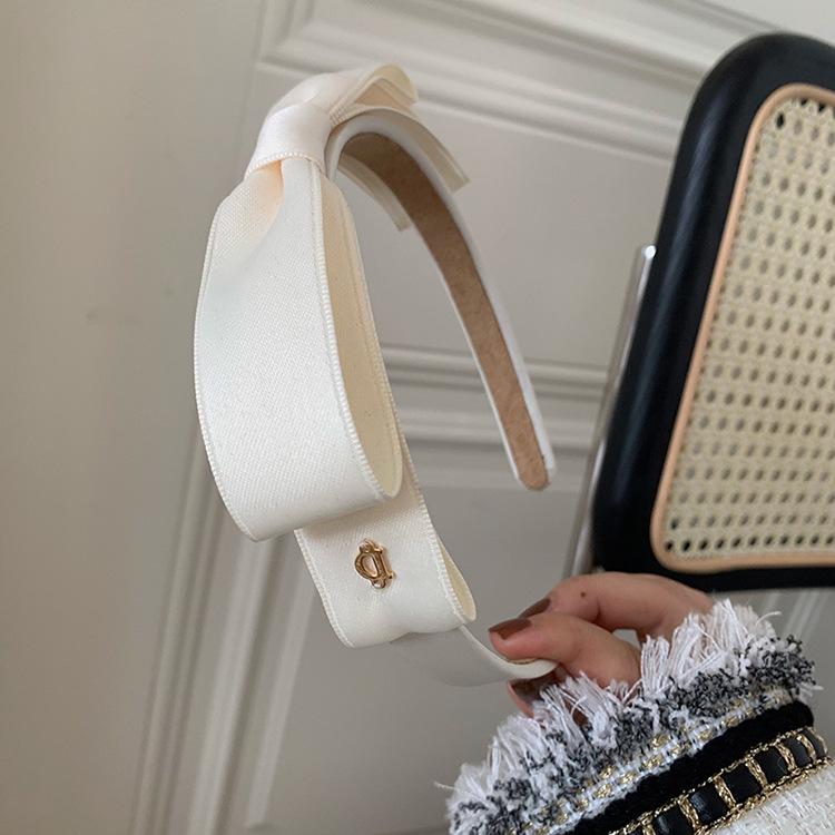 

Повязка на голову в стиле ретро с бантом в стиле французского модерн: Простой и милый интернет-стиль