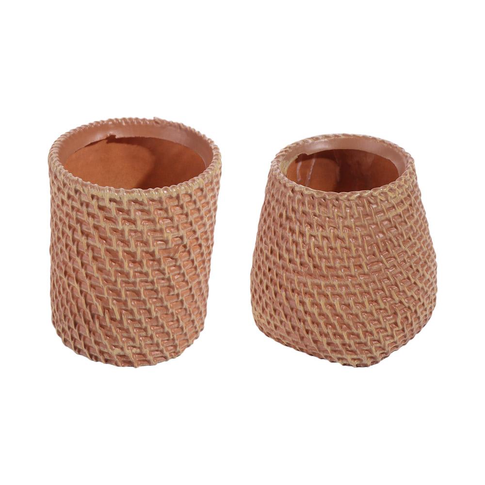 Simple Vine Pen Holder Stationery Storage Tableware Holder Rattan Pen Holder  Desk Accessories