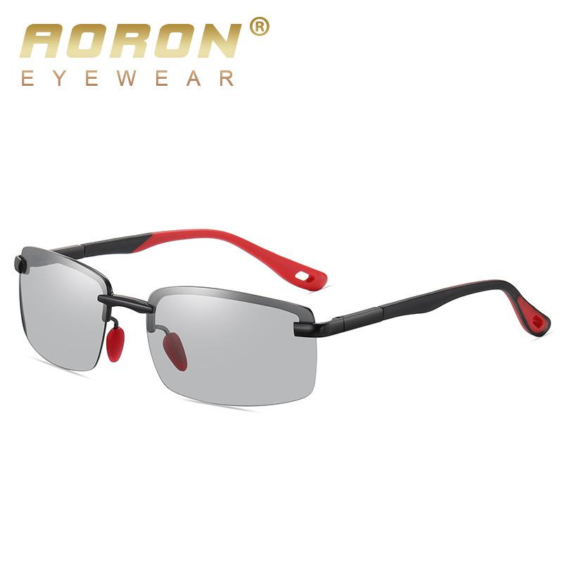 aoron Men's Driving Sunglasses Metal Polarized UV Protection Sunglasses