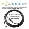 DTECH USB TTL Serial Converter Cable with FTDI Pitch Female Compatible with Windows and Mac 3.3V 1.8m Chipset, 3-Pin 2.54mm Connector, FT232RL, 11,