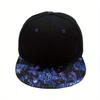 2pcs Men's Women's Baseball Cap Necklace Set Fashion Casual Flat Brim Hip Hop Hat Cross Pendant Necklace Sun Hat