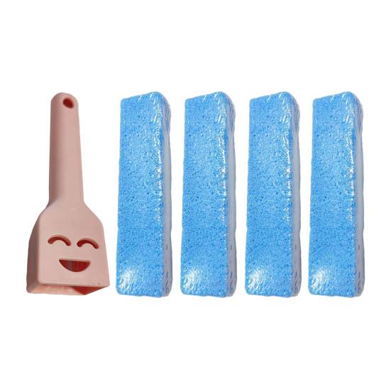 Pumice Stone Toilet Bowl Cleaner with Handle Efficiently Removes Hard Water Rings Calcium Buildup Pumice Stone Scrubber