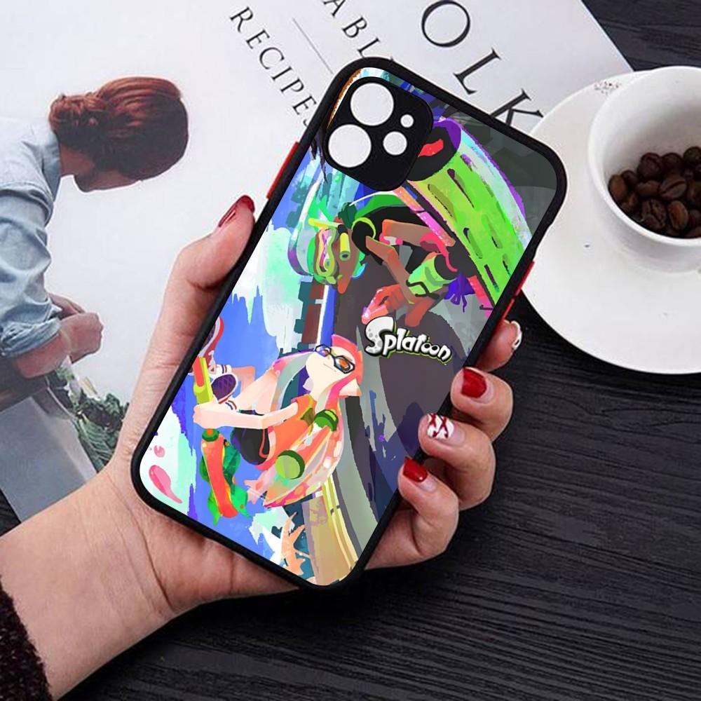 Splatoon Phone Case For IPhone 14 11 12 13 Mini Pro Max 8 7 Plus X XR XS MAX Translucent Matte Cover