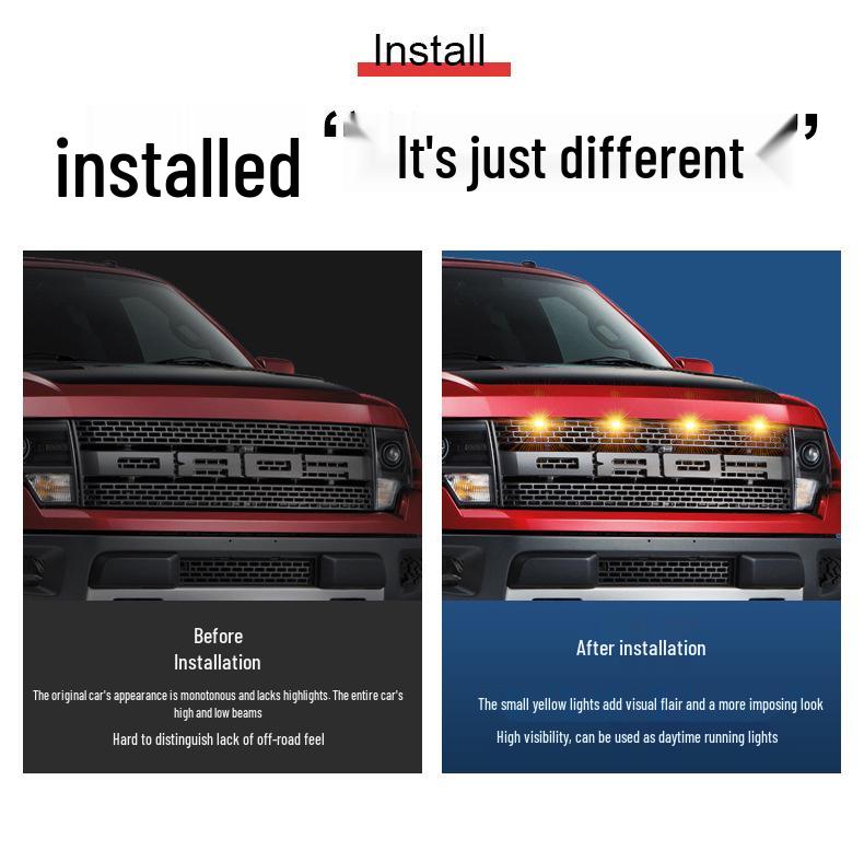 Takuma Mřížkové světlo: Vysoce svítivé žluté LED denní světlo pro Tank 300 16~19