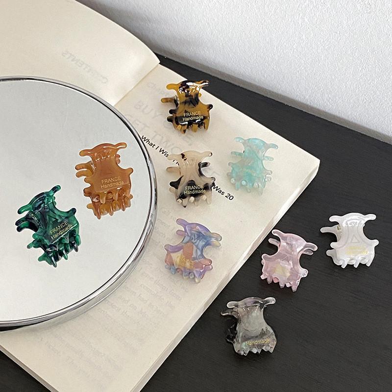 Chic And Stylish Acetate Mini Hair Claw Clips In Beautiful Floral And Tortoise Shell Designs