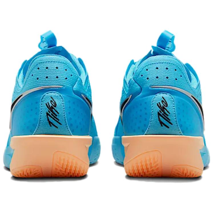 Nike Air Zoom GT Cut 3 EP Blue Fury Metallic Silver Tangerine Tint Black Men's Basketball Shoes DV2918-404