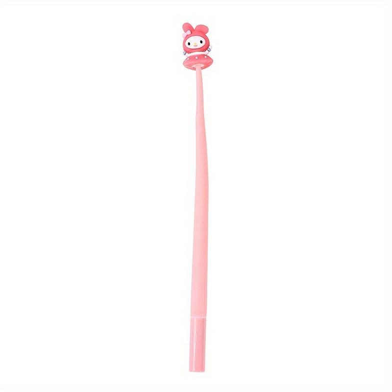 48 Stück Pompom Purin Sanrio Familie Shake Musik Neutraler Stift Hohe Präzision Weichkleber Styling Geschenkstift Schwarzer Unterschriftsstift 0,5 mm Schwarz my melody, Kuromi,