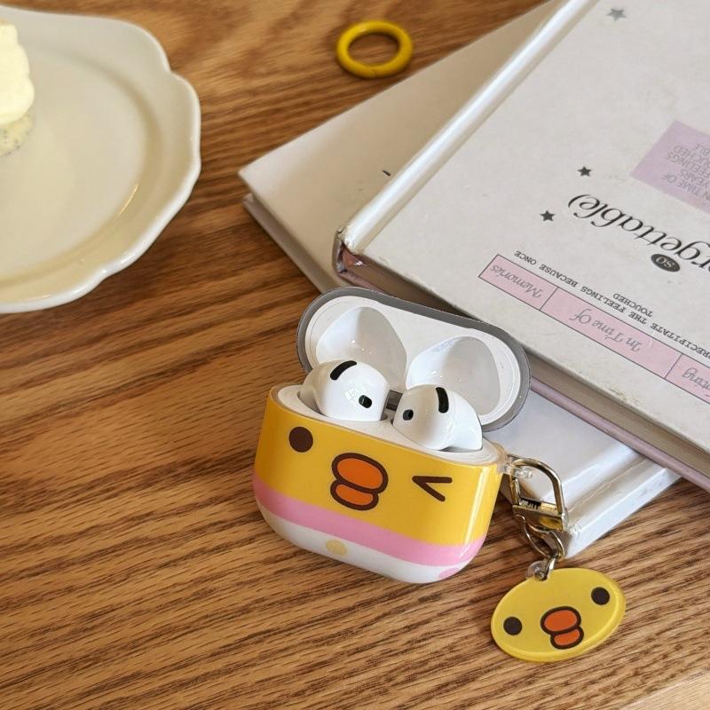 Yellow wink chick applies to Apple AirPods 1st generation protective case Pro1 Bluetooth headset case pro1 generation wireless