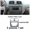 Central Control trument Panel Air Conditioning AC Vents Cover Trim Carbon Fiber Interior For VW Volkswagen Polo 2014 - 2018