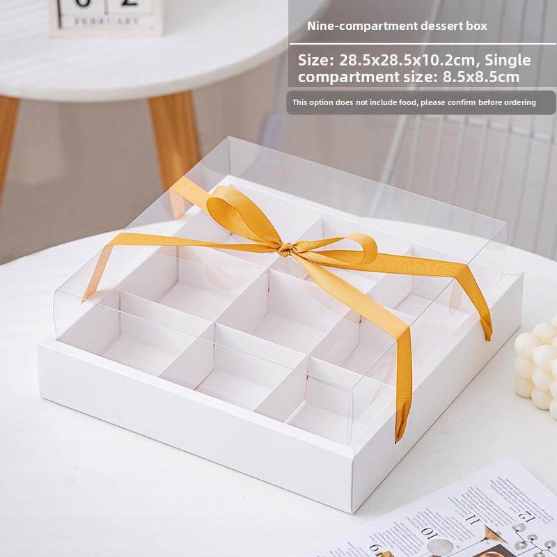 Transparent Handheld Dessert Packaging Box 2-Inch Mousse Cake Small Western Pastry Packaging Box Wood Shavings Cup Pudding Co...
